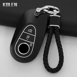 TPU Car Key Case Cover Shell Fob For Mercedes Benz 2022 C S Class W206 W223 S350 C260 C300 S400 S450 S500 Key Protector Keychain