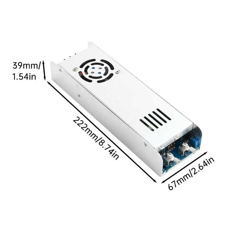 1000W DC-DC Boost Converter, 12-75V To 12-85V Adjustable Step-Up Power Supply Module with Cooling Fan