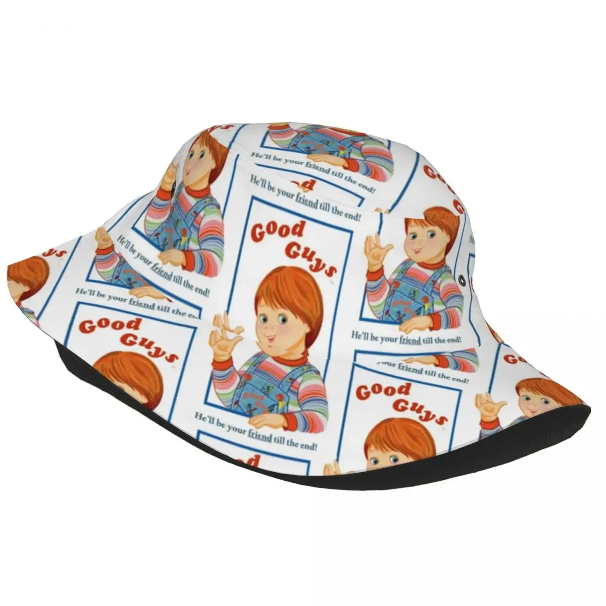 Good Guys Chucky Child's Play Bucket Hat for Women Men Beach Field Hat Foldable for Outdoor Sports Fishing Cap Ispoti Cap