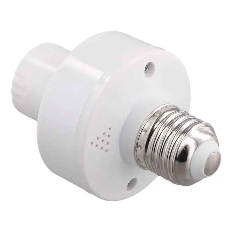 

Умный адаптер для лампочек AUAU-E27 с голосовым управлением, цоколь E27 для светодиодных ламп, не требует подключения к сети, интеллектуальные голосовые лампы-адаптеры