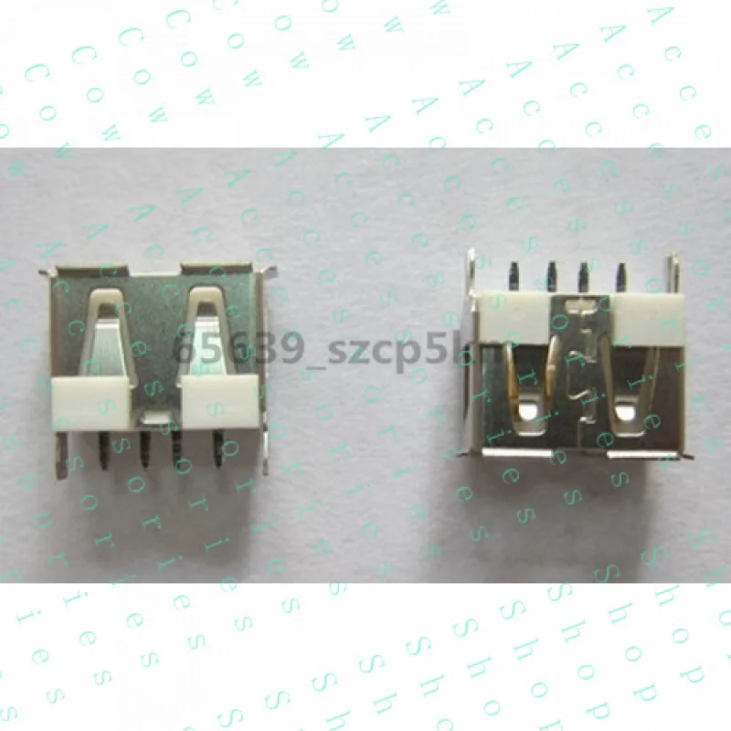 

PP+ 20pcs USB Type A Female 4 Pin DIP PCB Socket Connector Straight legs length 10mm
