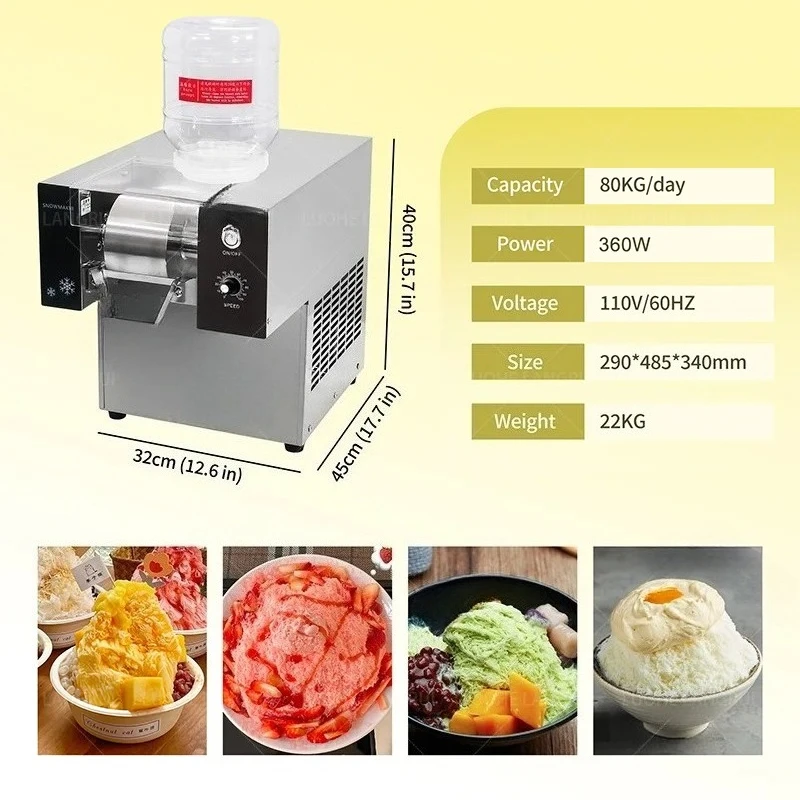 

Снежинка, хлопья, крема, дробилка, коммерческая автоматическая машина для изготовления бритых льда