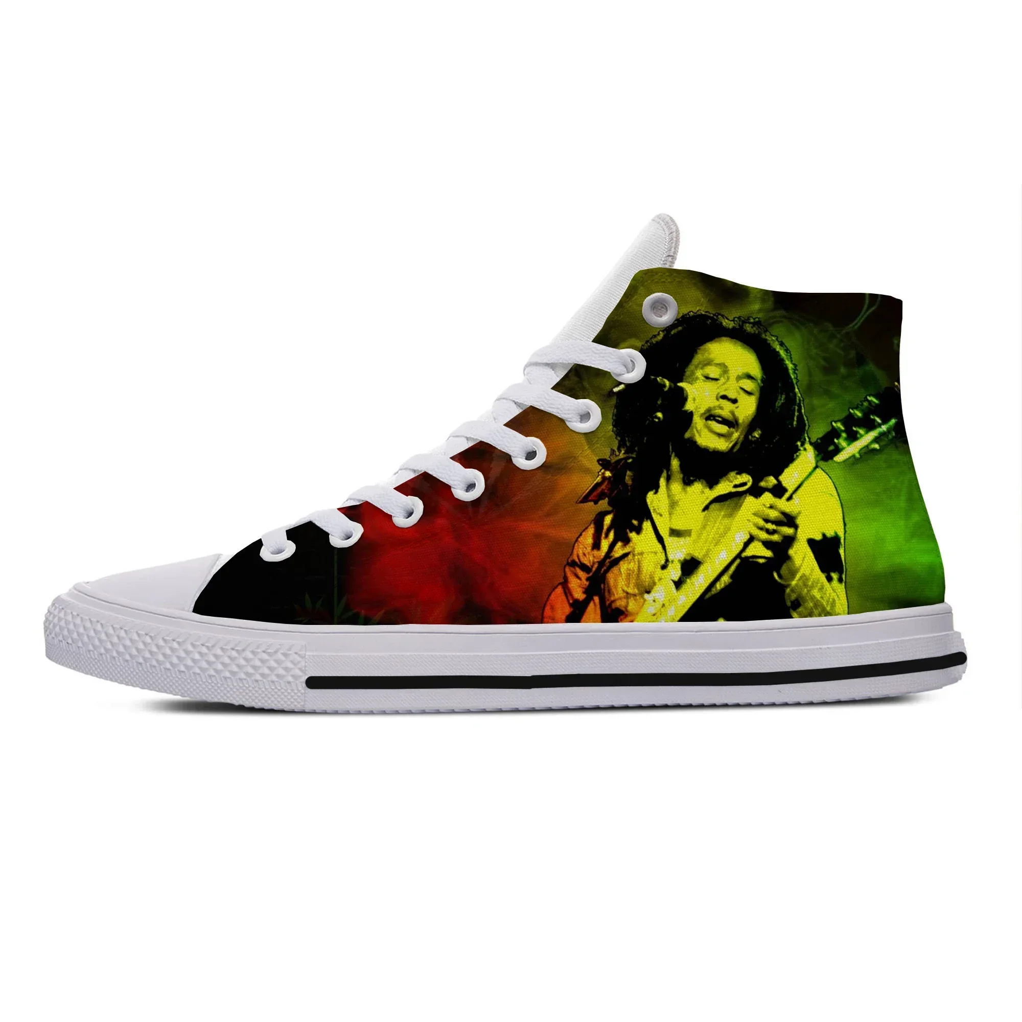 

Latest Fashion Bob Marley Casual Shoes Men Women High Quality Harajuku Bob Marley Custom Shoes Lightweight High Top Board Shoes