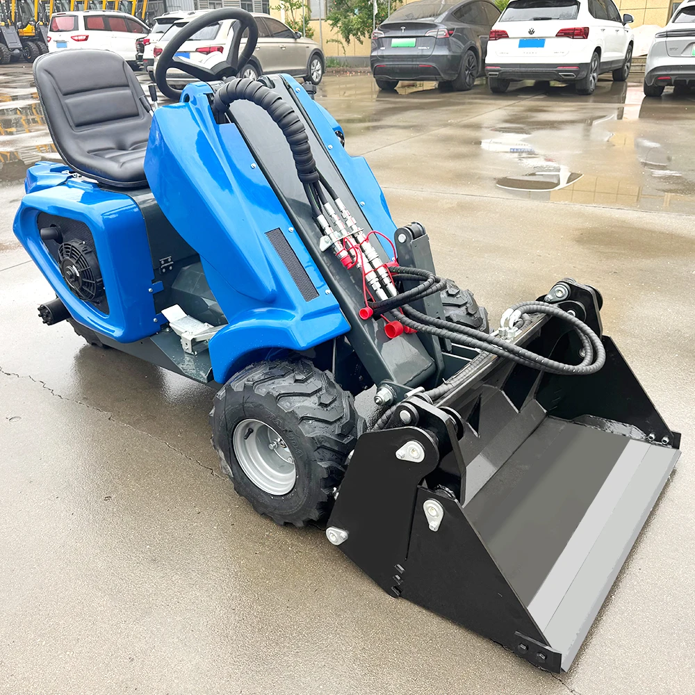

Mini Loader Compact Wheel Loader Hydraulic Small Skid Steer CE Approved for Garden Farm Landscaping Construction