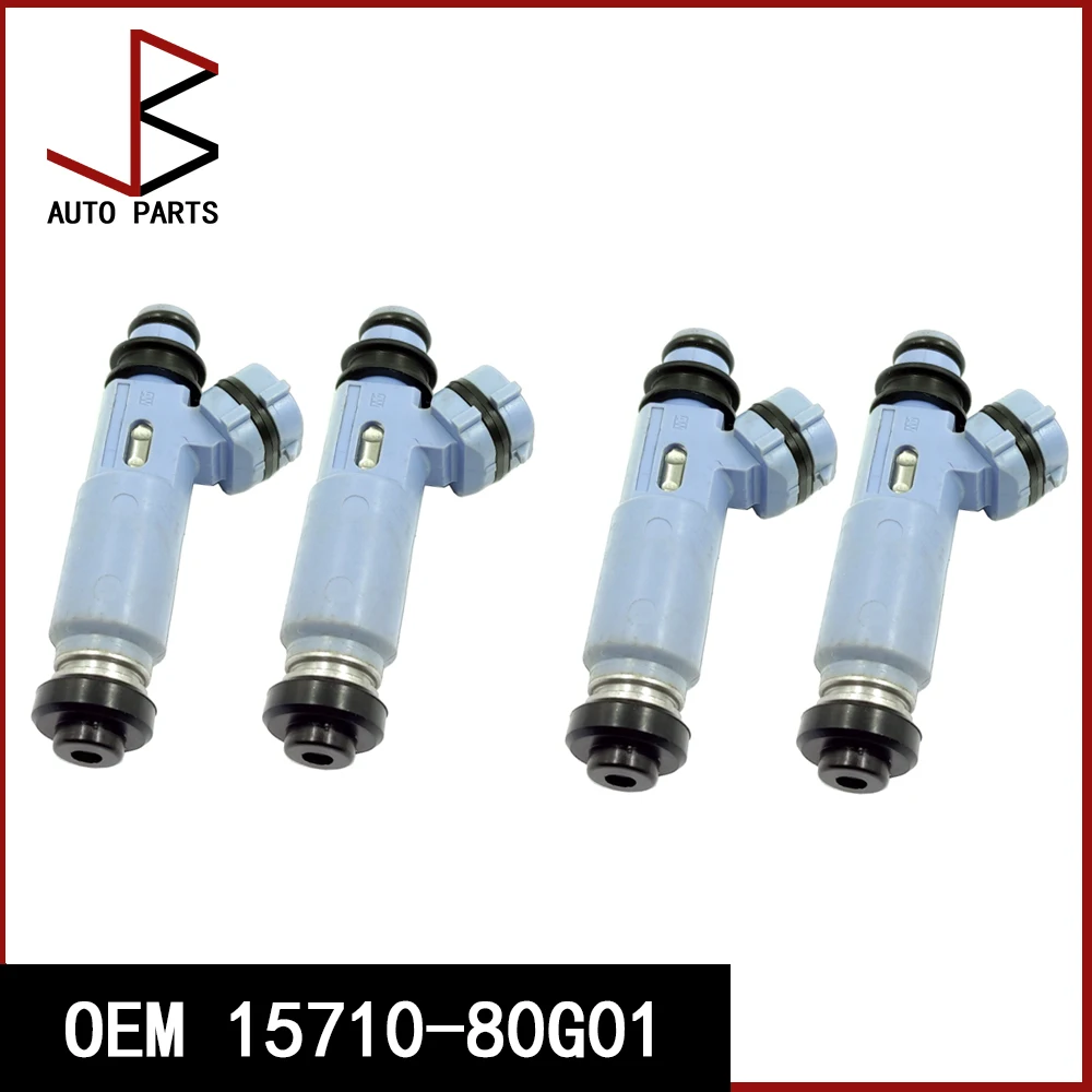 

4шт OEM 15710-80G01 1571080 Г01 15710-80Г01-000 1571080 G01000 195500 -3980 1955003980 Топливная форсунка подходит для автозапчастей SUZUKI