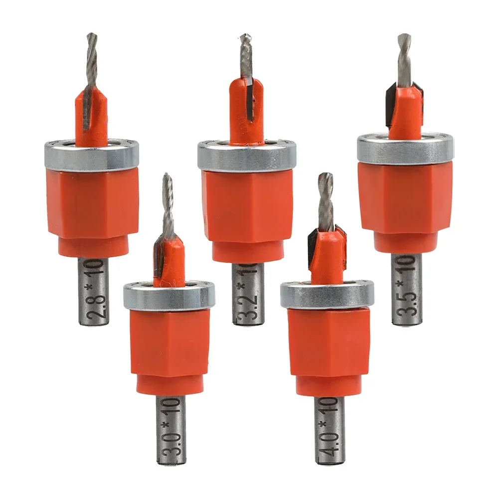Mata bor praktis baru, aksesoris alat listrik pengeboran kayu ekstraktor sekrup 8mm batang Countersink mata bor