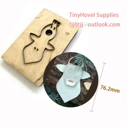 The Cow, calf Charm Steel Rule Die Cut, Cutting Mold for Leather, Steel Punch - Cutter for Leather Crafts (BM200), TinyHovel