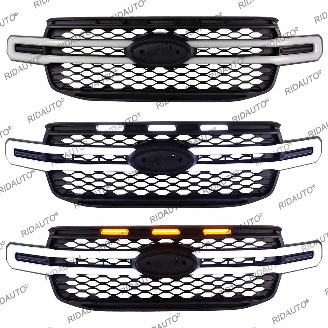 For NEXT GEN FORD RANGER 2023-2025 MK4 PX4 High XLT WILDTRAK SPORT New Aftermarket Grille With Sequential Surround LED DRL Grill