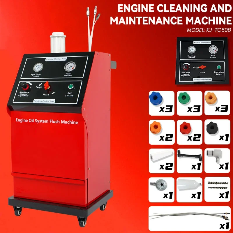 TLF Karjoys Engine Oil System Flush hine Workshop Mobile Auto Oil Flush hine with Efficient Lubricating System Engine Clea