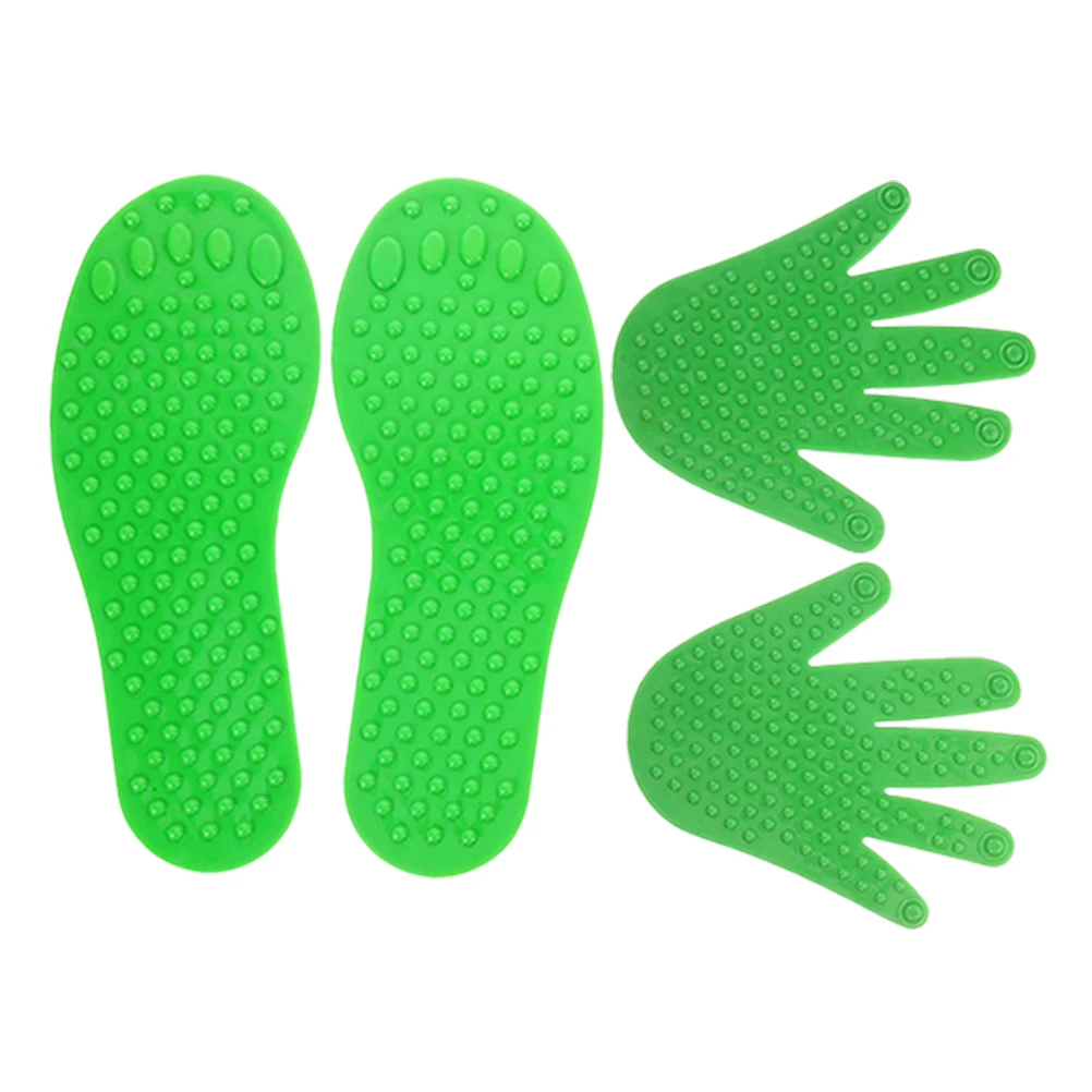 

4 шт., сенсорное тренировочное оборудование, след руки, маркеры для пола, нескользящие коверы для классной комнаты, точечные коврики для детей, детский сад