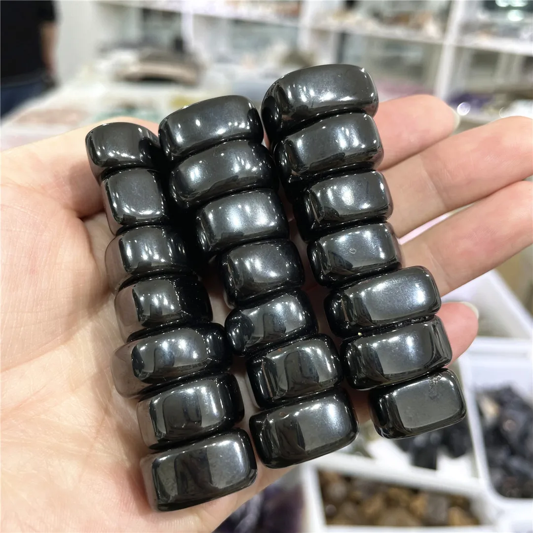 2-3cm Polished Magnetic Black Lodestone Magnet Healing Chakras Stones Yoga Decor Loadstone Human Field Balance Palms