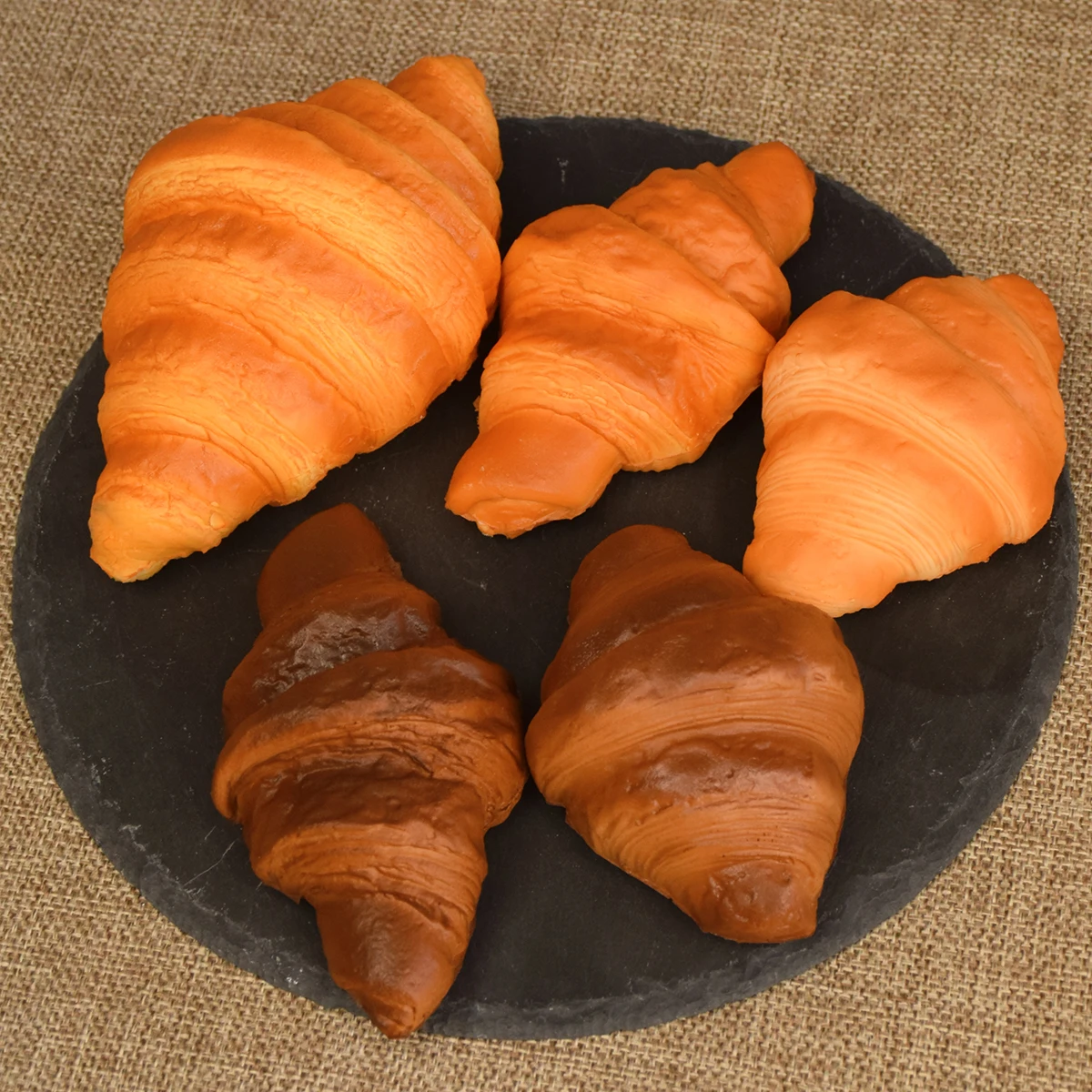 Artificial Bread Simulation Food Model Fake Croissant Home Decor Cake Shop Window Display Photography Props Table Decor Funny