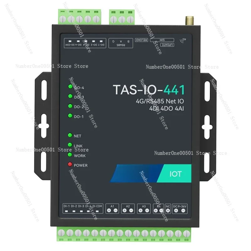 Analog acquisition module 4gdtu remote communication io switch current turn 485 input and output modbus data