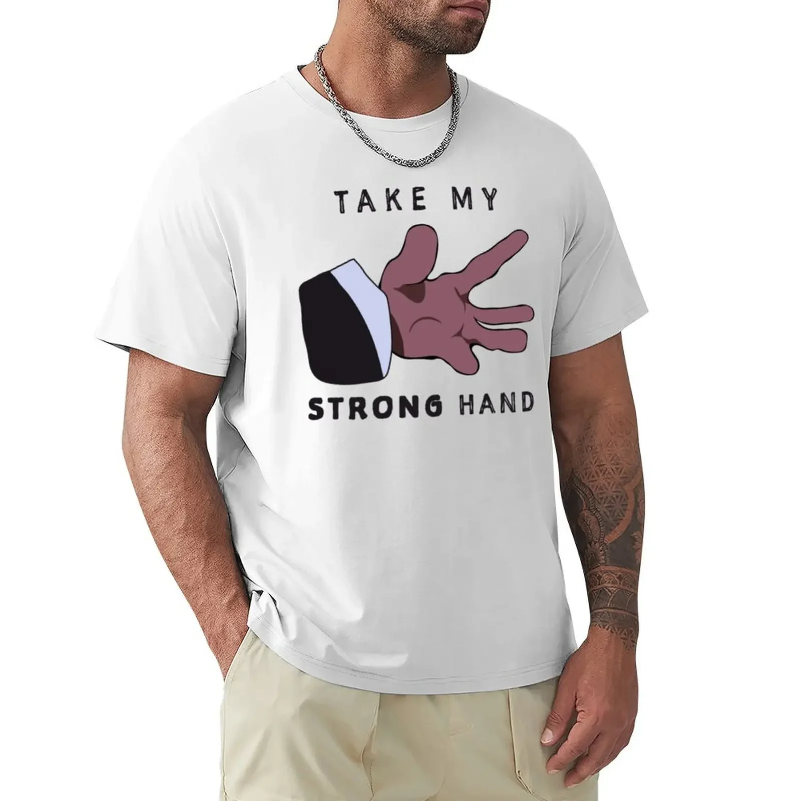 Scary Movie - Take My Strong Hand T-shirt anime plus size tops blacks Men\'s t-shirt