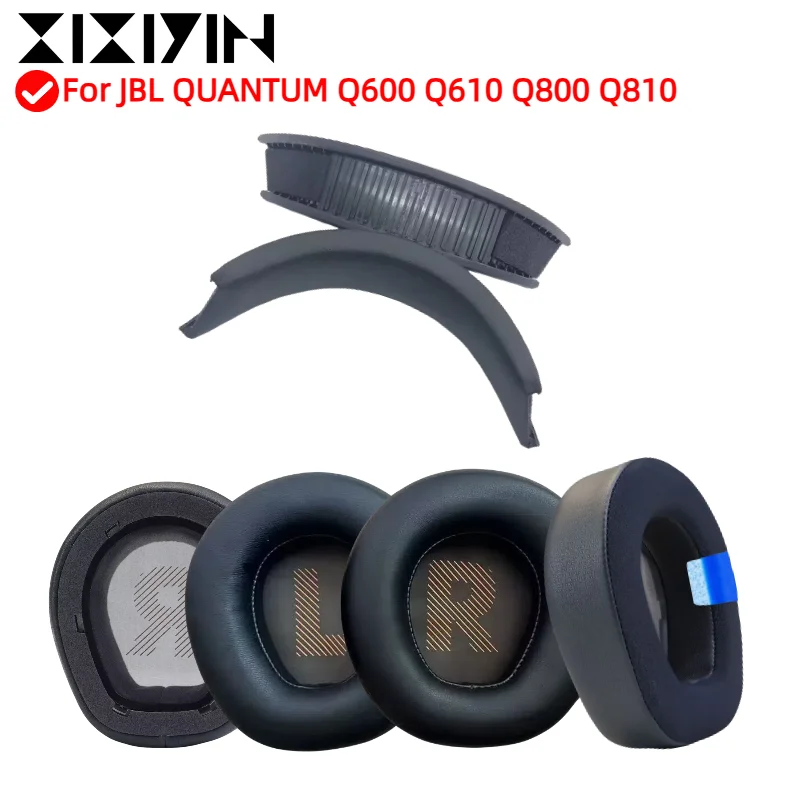 

XIXIYIN Soft Foam Protein Leather Earpads For JBL QUANTUM Q600 Q610 Q800 Q810 Headset Earmuff /Head beam cushion Repair Parts