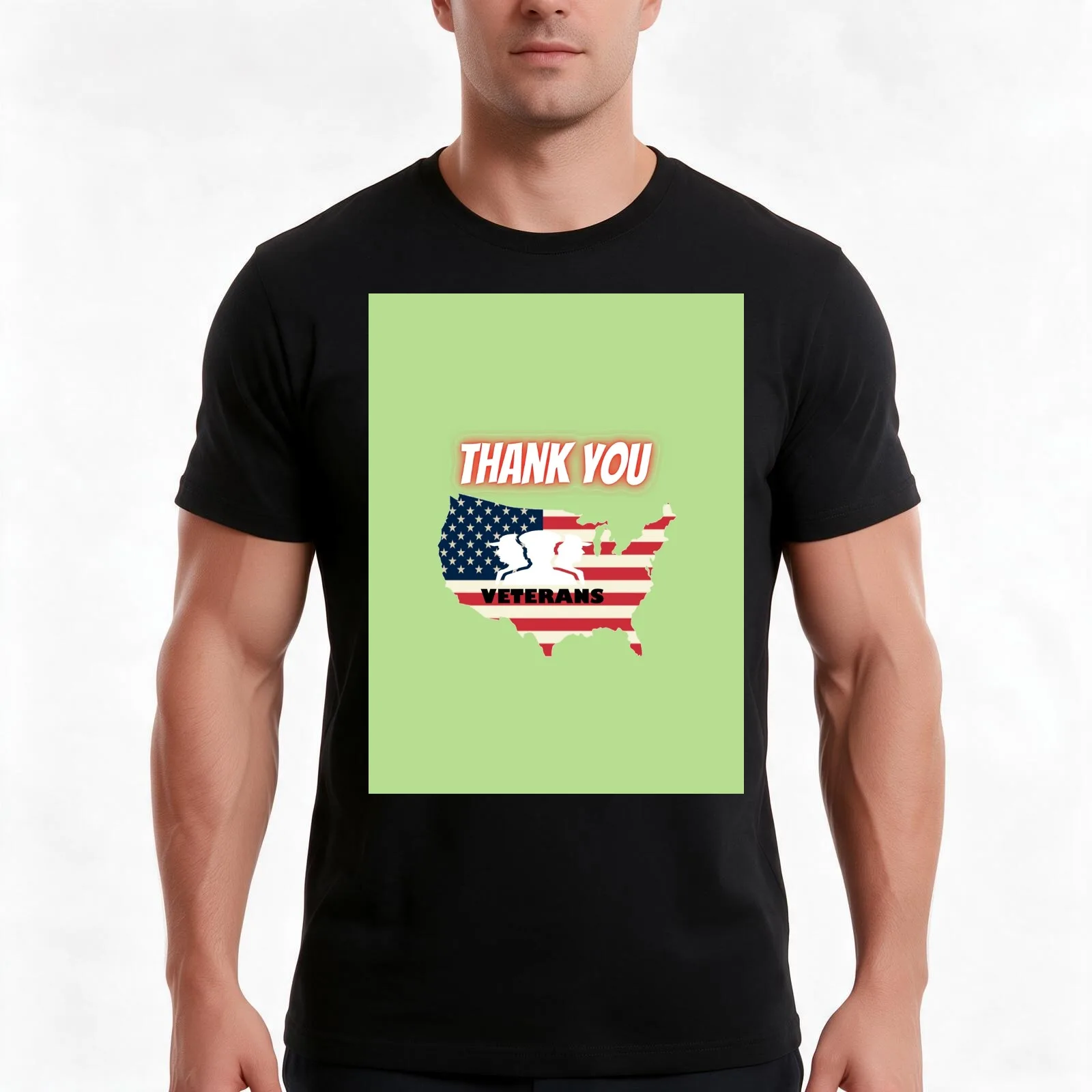 thank you veterans T-Shirt Summer Casual Cotton Tee Oversized Streetwear Tops Vintage Graphic Print Loose Fit Short Sleeve