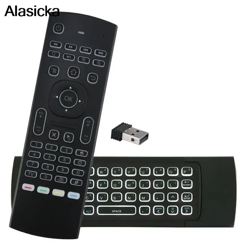 MX3 Backlit Air Mouse Smart Voice Remote Control 2.4G RF Wireless Keyboard for Android TV Box X96 Mini H96 MAX