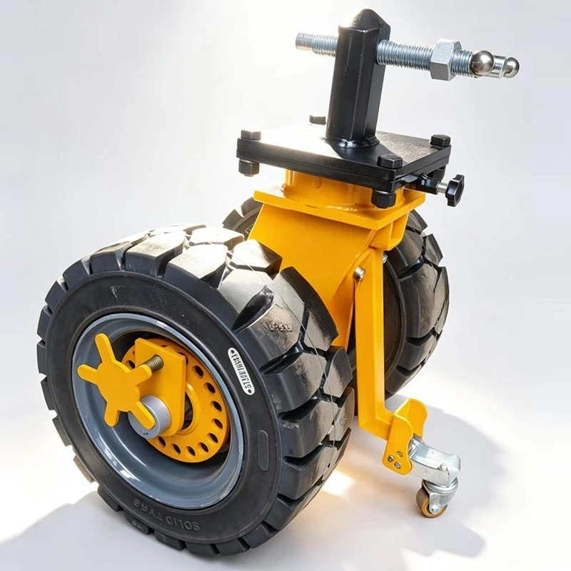 Super heavy duty container casters 20 feet 40 feet container mobile wheels with brakes solid rubber double wheels