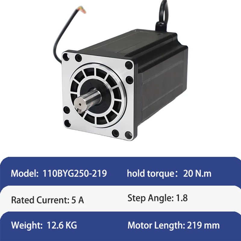 Nema 42 alta qualidade 110*219mm motor de passo híbrido de circuito aberto trifásico RoHS certificado para robô