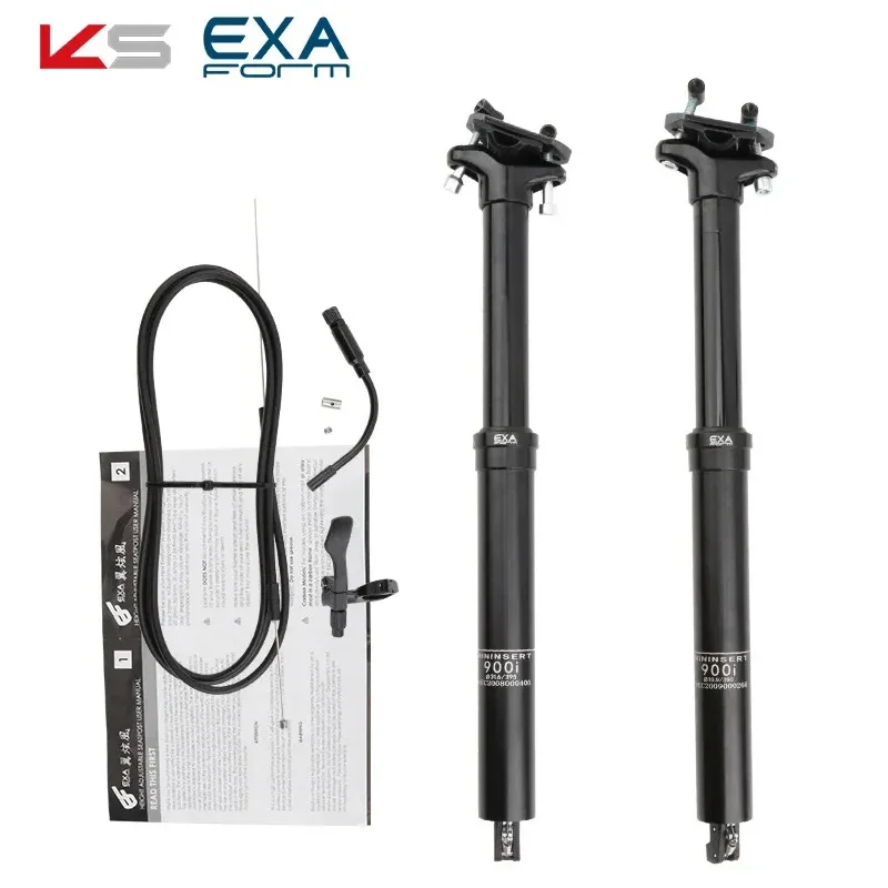 KS EXA 900I Wire Control Hydraulic Seat Tube MTB Seatpost 30.9/31.6mm Cable Remote Internal Routing Seat Post