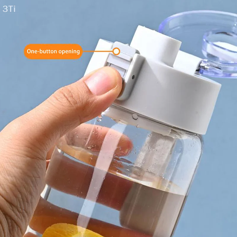 350 مللي زجاجة شرب بلاستيكية شفافة للسفر زجاجة مياه رياضية كوب شرب مانع للتسرب للاستخدام في الهواء الطلق