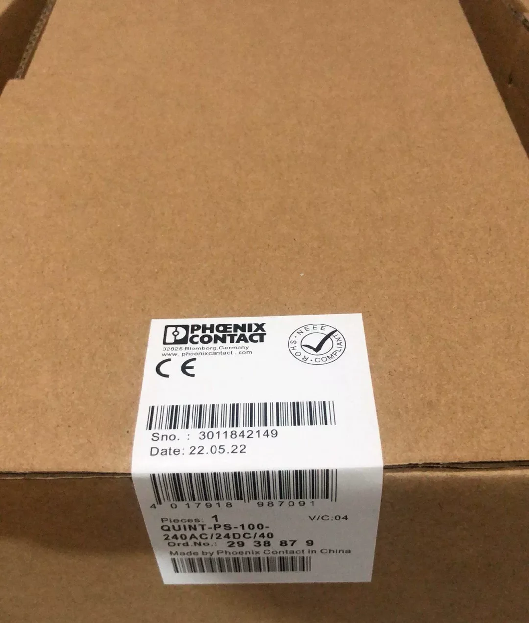 PHOENIX POWER QUINT-PS-100-240A C/24DC/40