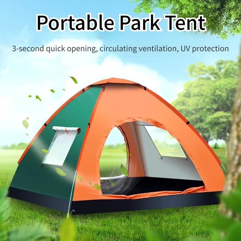 Outdoor Tent Portable Folding Fully Automatic 1-4 Person Outdoor Camping Beach Camping Park Tent