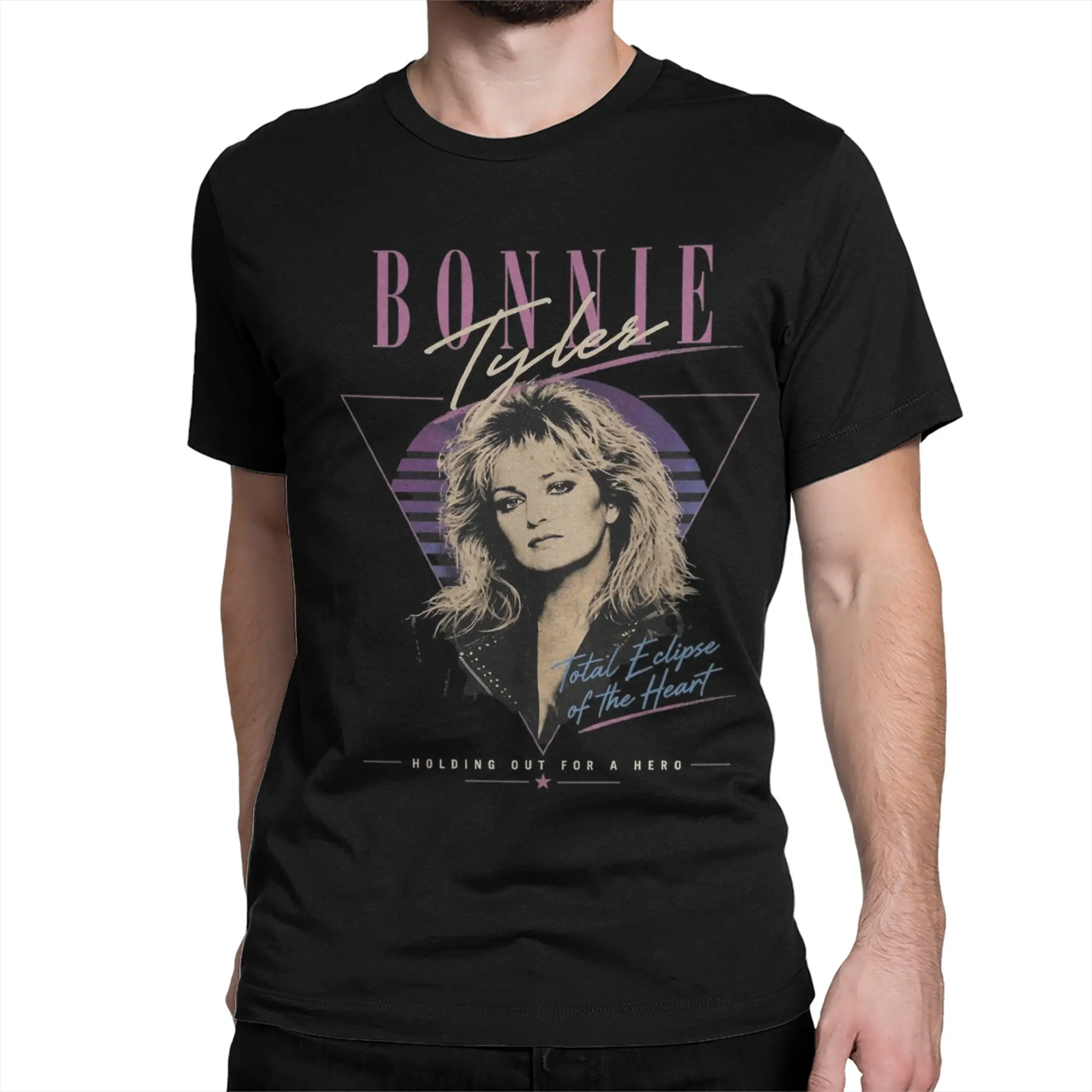 Bonnie Tyler T Shirt for Men Women Cotton Funny T-Shirt Round Collar  Tee Shirt Short Sleeve Tops Gift Idea