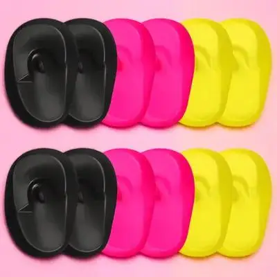 

6pcs Earmuffs Hair Dyeing Ear Covers Salon Protectors Yellow Reusable Waterproof shampooing hair care dyeing tools