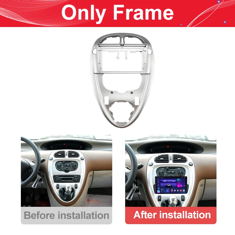 Cadre Adaptateur Autoradio 1 DIN Ciscar Export Pour Citroën Xsara Picasso 1999-2010
