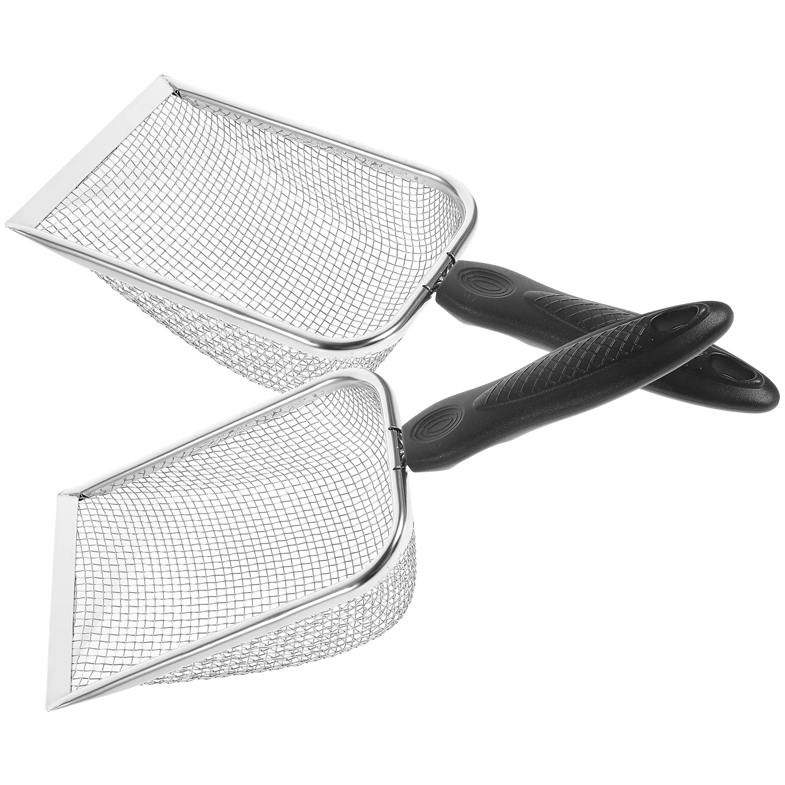 2 Pcs Beach Sift Dog Litter Crab Handheld Mesh Pet Food Cooking Shell Child