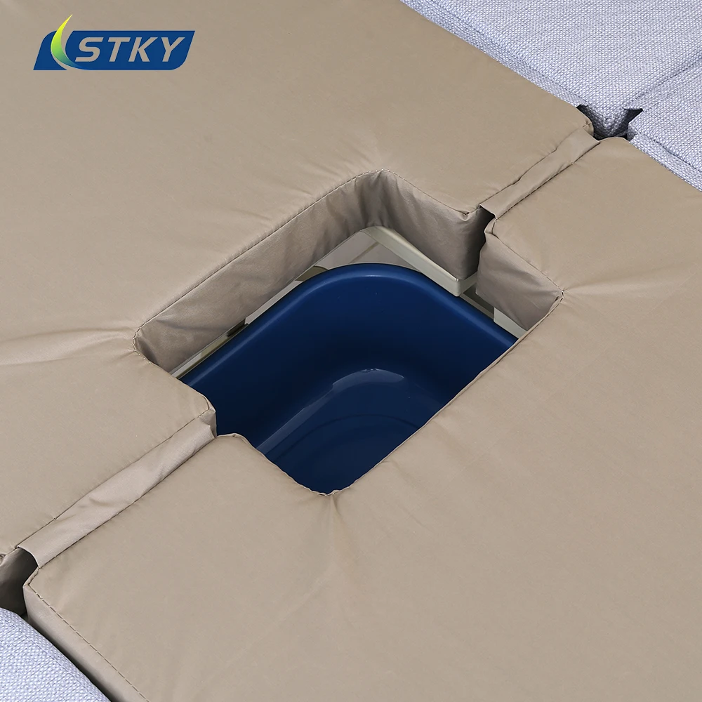 أفضل بيع الساقين رفع المسنين الرعاية الصحية سرير طبي قابل للتعديل سرير التمريض المستشفى مع المرحاض للمرضى #6