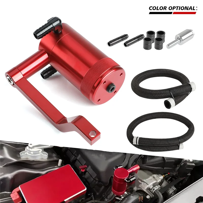 

Oil Catch Can Tank 5.7 HEMI Z-Bracket Billet Catch Can For Dodge Charger Chrysler 300 6.4L Air Oil Separator-T61C