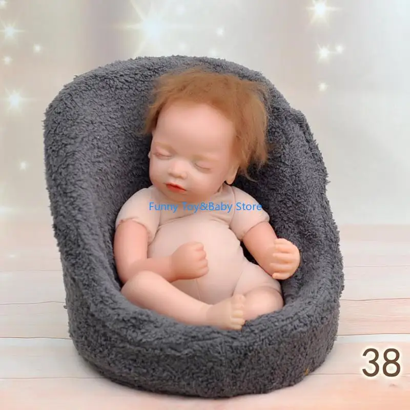 C90B Baby Photography Props Small Sofa for Seat Newborn Fotografia كرسي جلوس كرسي للرضيع.