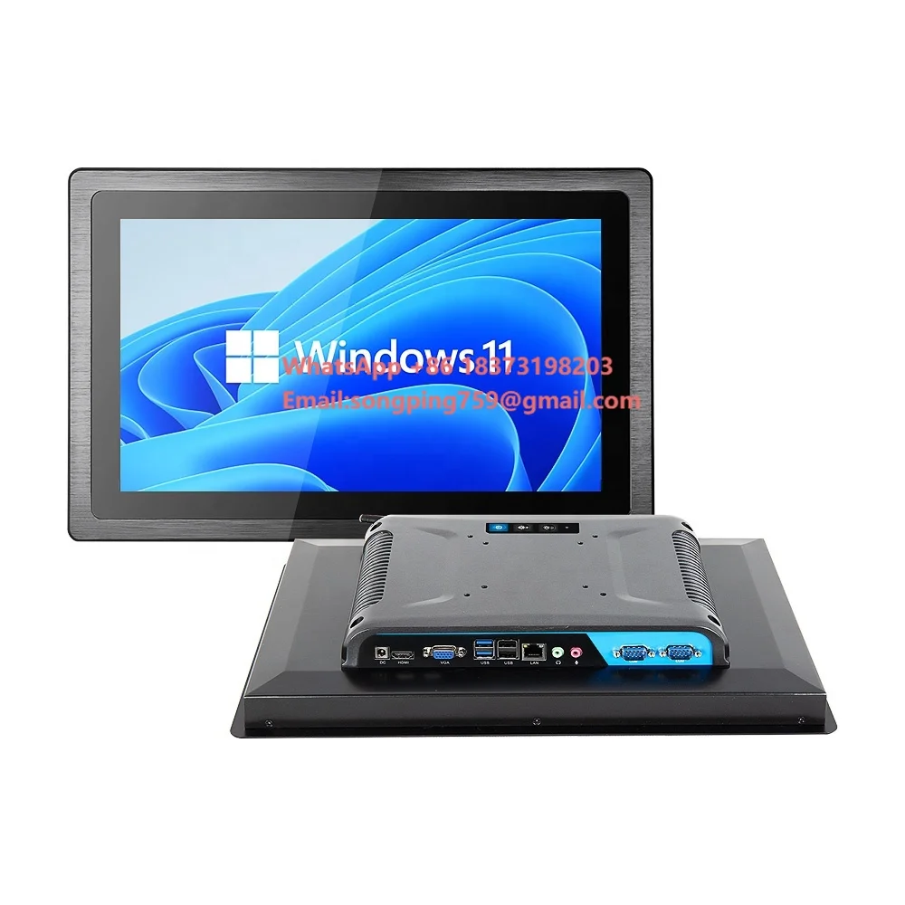 Industri Pc Control All-in-one Machine Capacitive Touch Screen Embedded PLC Configuration Resistive Touch Computer