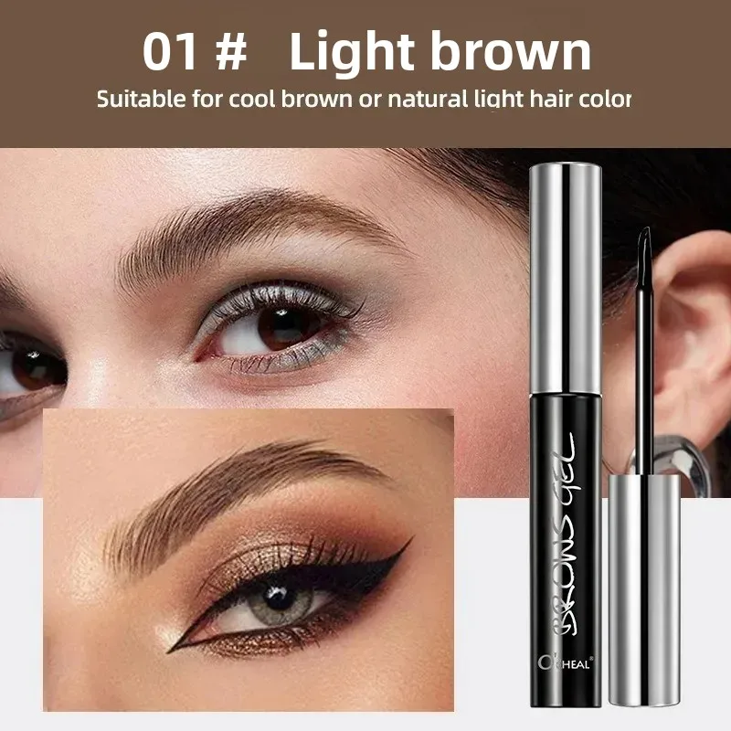 Peel-Off Semi-Permanent Eyebrow Gel Long-Lasting Waterproof Smudge-Proof 3D Tattoo Tint Black Brown Shades Easy Apply Quick Dry