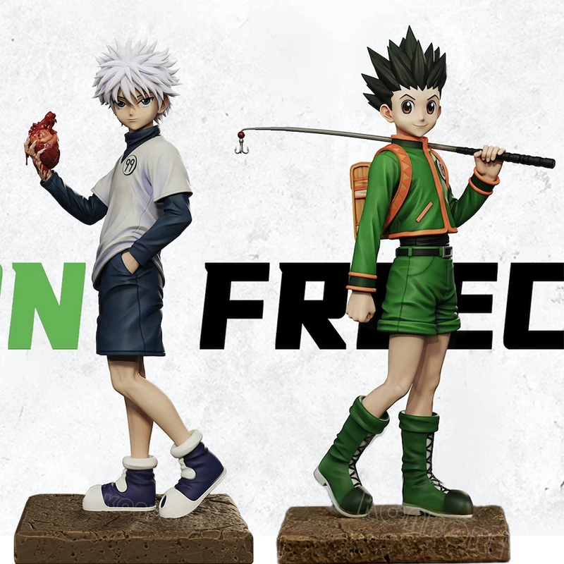 27 cm Hunter x Hunter Gon Freecss Anime Figur Killua Zoldyck Action Figur Hisoka/Kurapika Figur Sammeln Modell Puppe Spielzeug