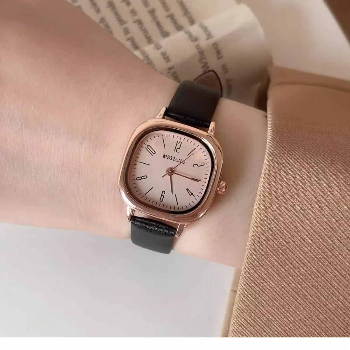 Orologi da donna quadrati Orologi da polso al quarzo semplici Orologi casual Ragazze Studenti Orologio Regalo Orologio da donna femminile Reloj Para Mujer