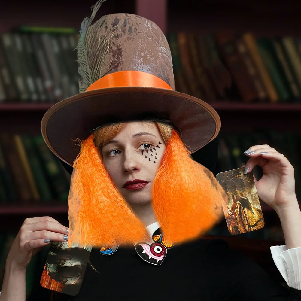 

Hats Party Fabric Festival Magician Costume Accessories Hat Halloween Cosplay Outfit Mens Hat