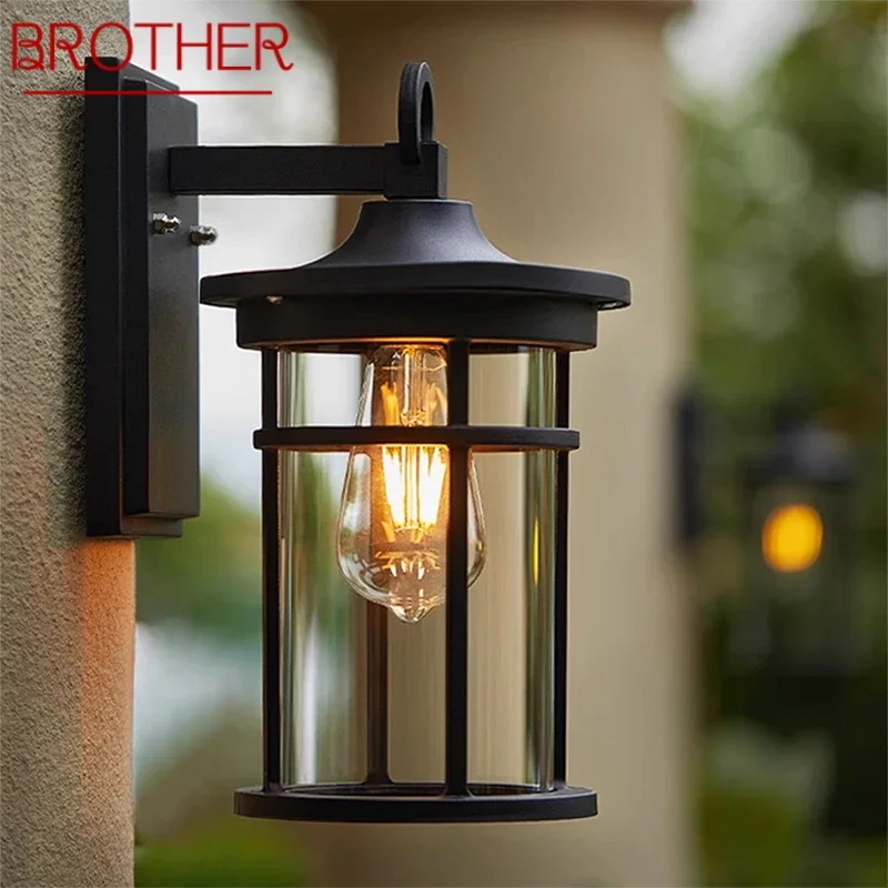 

BROTHER Contemporary LED Outdoor Wall Lamps Electric Simplicity Waterproof Balcony Hallway Courtyard Villa Gate Hotel