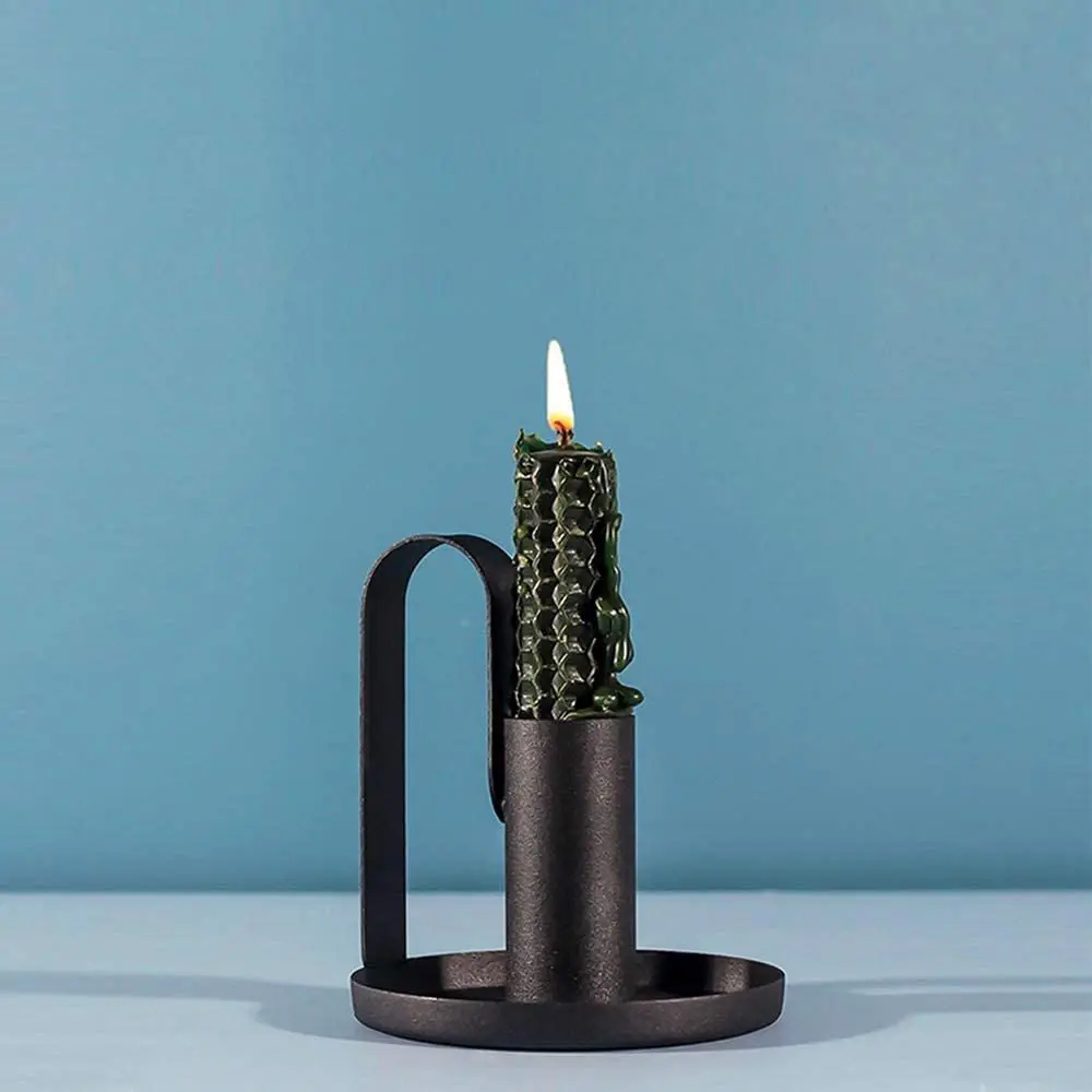 Wrought Iron Candle Holder Black Candlestick Holders Candle Holders for Wedding, Dinner