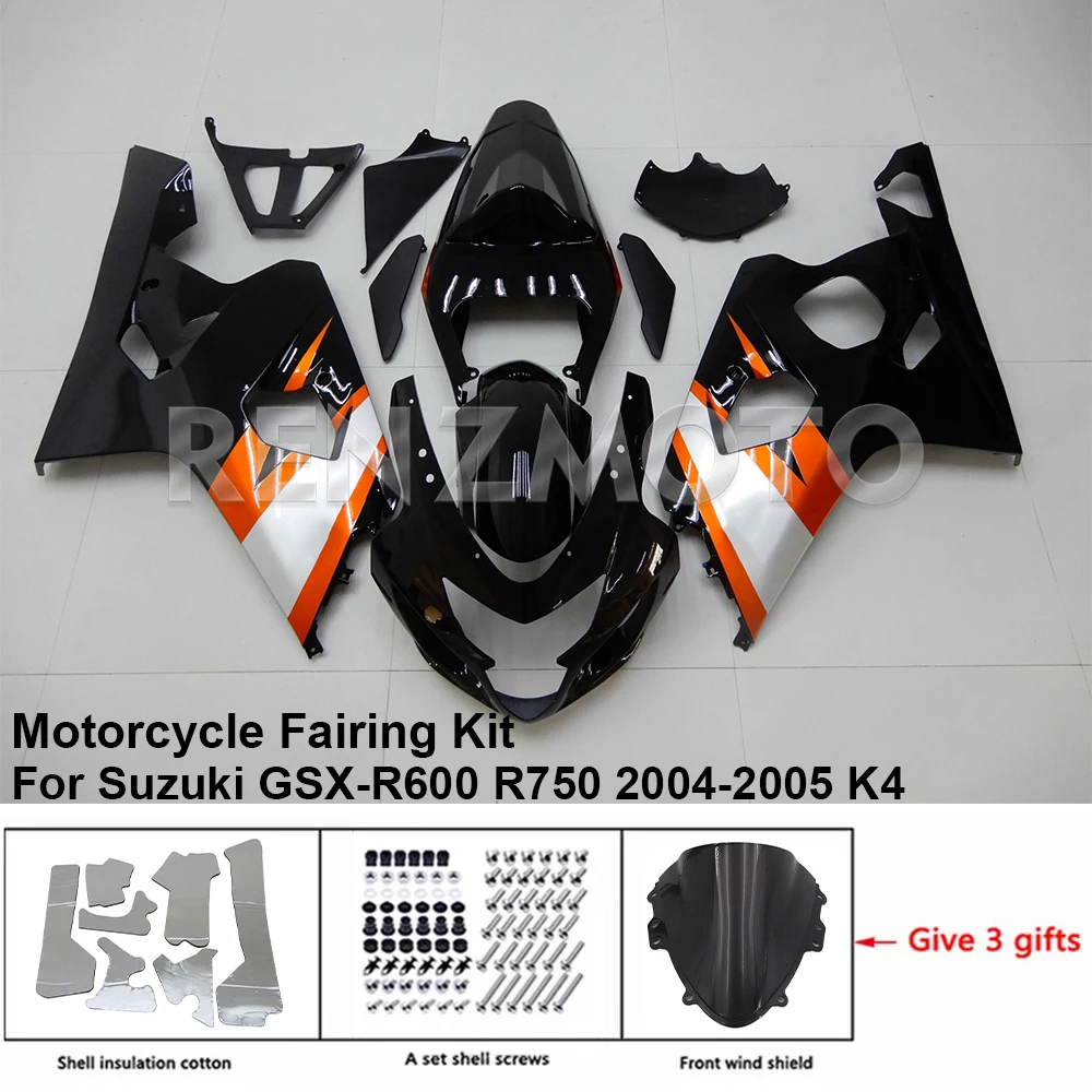 

S0604-110A For Suzuki GSX-R600 R750 04-05 K4 K5 Fairing Motorcycle Set Body Kit Decoration Plastic Guard Plate Accessories Shell