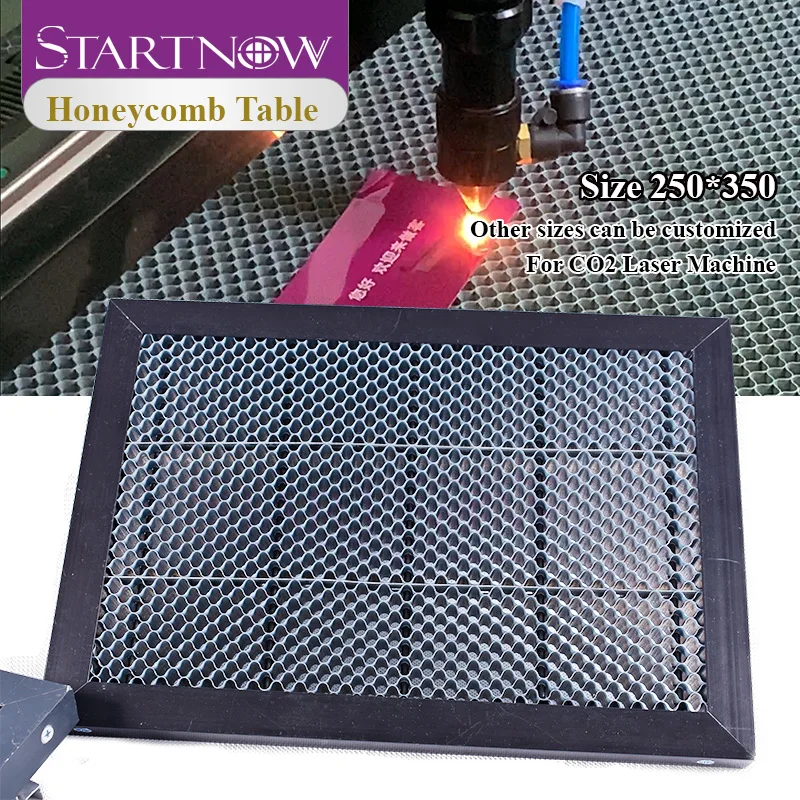 Startnow 250x350mm Laser Engraver Honeycomb Working Table Steel Platform Work Panel Board for CO2 Cutting Desktop Protecting