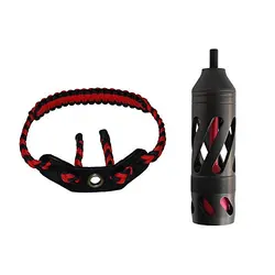 Aluminium Stabilisator Gevlochten Touw Verstelbare Pols Touwen Lederen Gevlochten Boog Sling Boog-Accessoires Voor Boogschieten Compound Boog