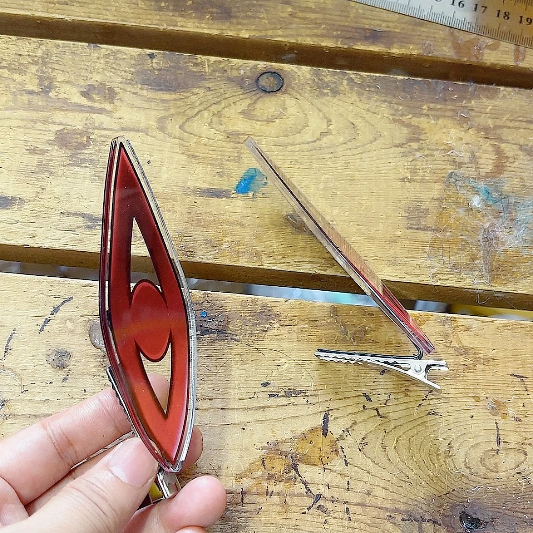 Genshin Impact Ronova Focalors Baal Four Archons Death Archon 3D Hairpin Acrylic Replica Cosplay Prop