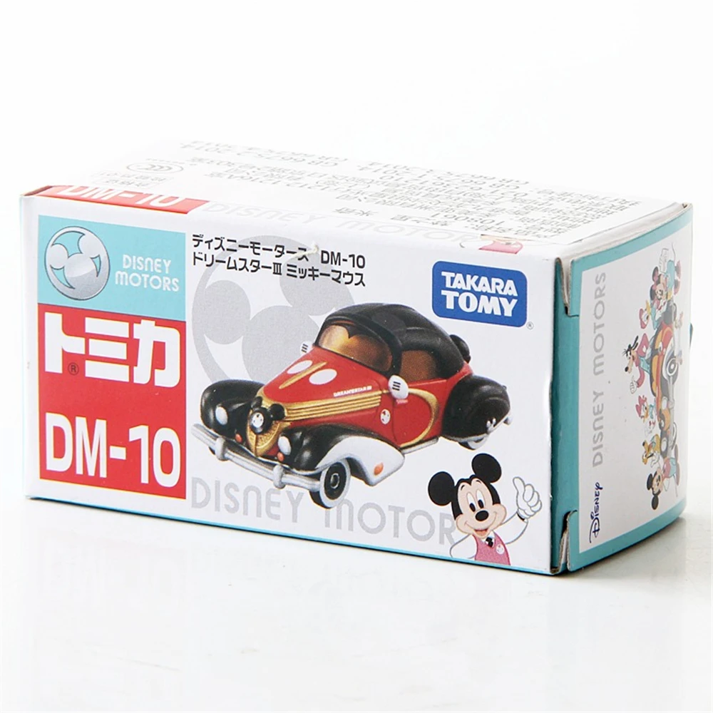 Takara Tomy Tomica Disney Motors Mini Diecast Car Model Ornaments Toy Dream Star Mickey Collectible Gifts for Children