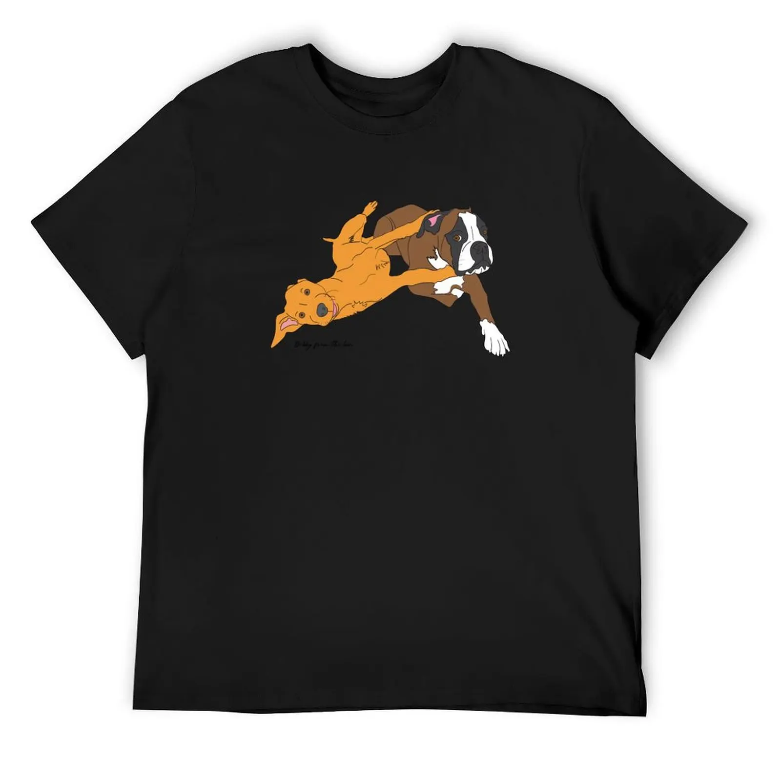 ¡Los hermanos labrador del perro boxeador Archie y Bobby! Camiseta gráfica camisetas blusa ropa hippie camiseta de gran tamaño hombres