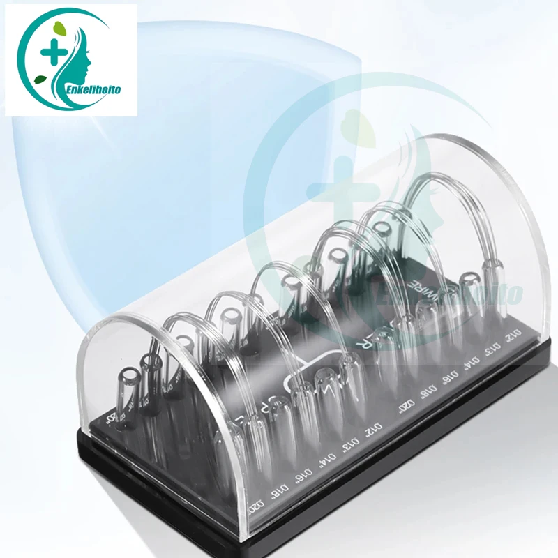 1pcs Orthodontic Arch Wire Placement Box Round Wire Box Acrylic Box Square Transparent Box Dental Orthodontic Materials