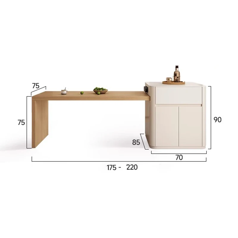 イタリアンモダンキッチンアイランド エレガントなデザイン クラシックでミニマルなキッチンアイランド 絶妙で耐久性のあるキッチン家具