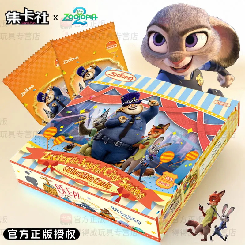 

Коллекционные карточки «Зоотопия»: официальный набор Disney, коллекционная серия «Слепая коробка», с Джуди и Ником, трендовый подарок для коллекционеров